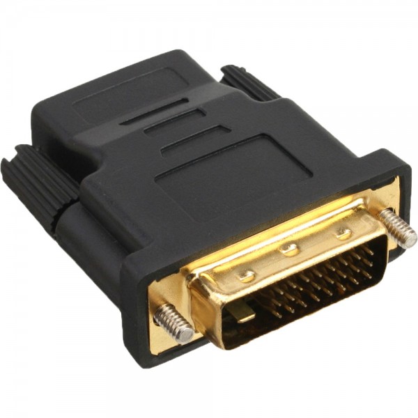 InLine® HDMI-DVI Adapter, HDMI Buchse auf DVI Stecker, vergoldete Kontakte, 4K2K kompatibel