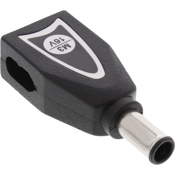 InLine® Wechselstecker M3 (16V) für Universal Netzteil, 90W/120W, schwarz