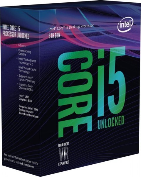 Intel Box Core i5 Processor i5-8600K 3,60Ghz 9M Coffee Lake