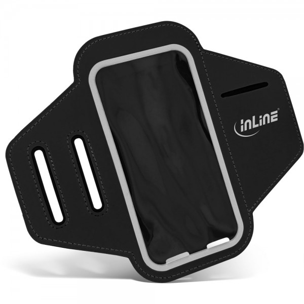 InLine® Sport Armband mit Smartphone-Tasche, schwarz